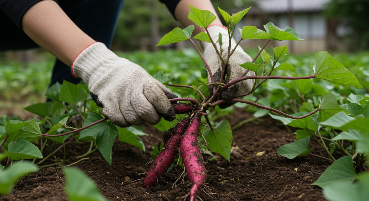 satsumaimo-harvest-tsuru-cutting-2